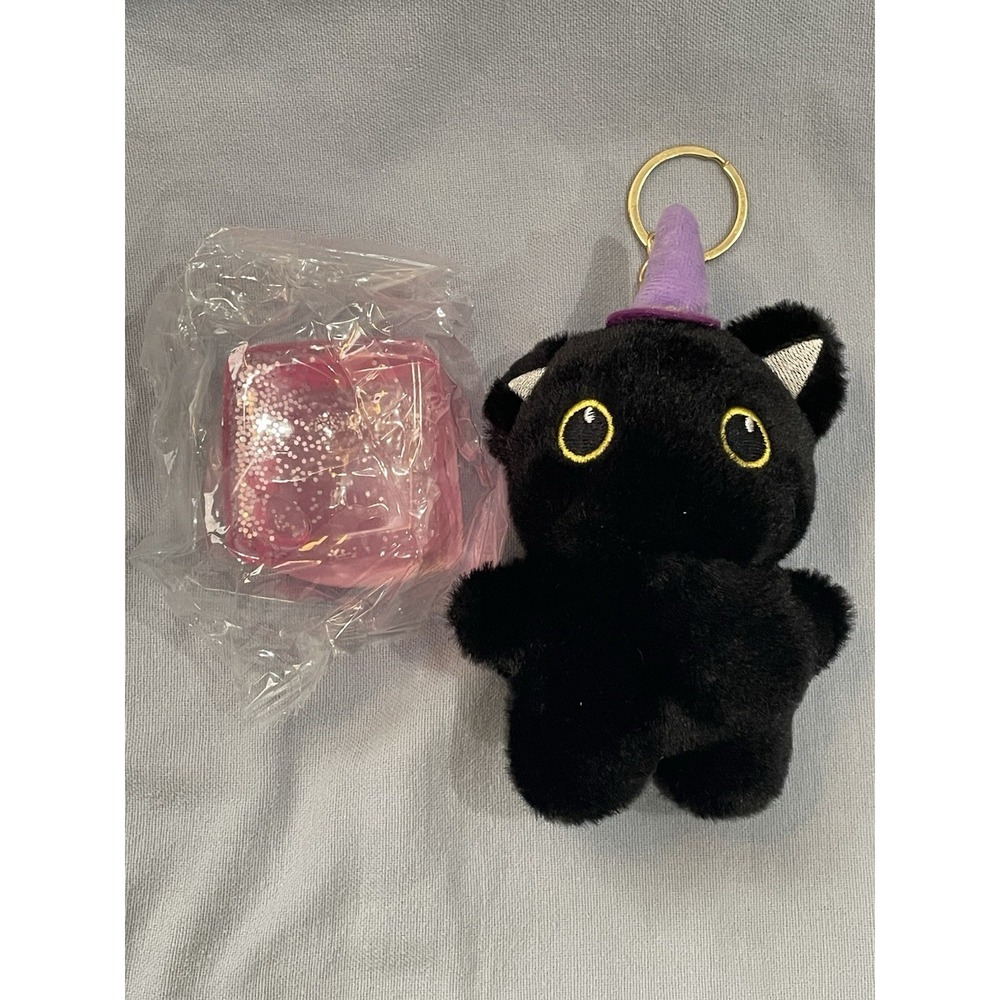 NEW Open Box Danbar Global Mini 5.5" Halloween Plush Keychain & Squishy - Cat